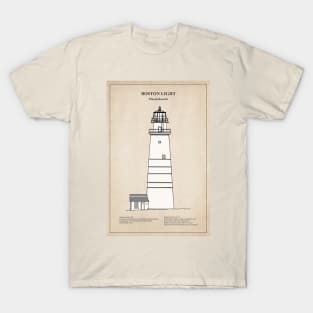 Boston Light Lighthouse - Massachusetts - SBD T-Shirt